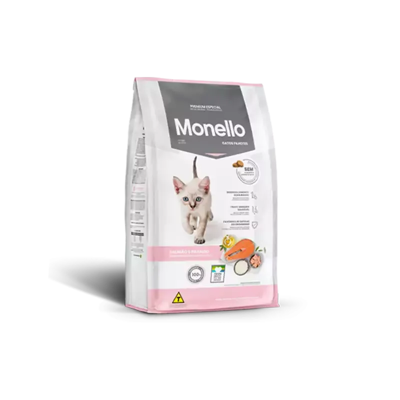 مونلو بچه گربه مدل Monello Kitten Salmon & Chicken با طعم ماهی سالمون و مرغ وزن 1 کیلوگرم