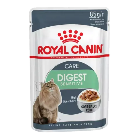 پوچ گربه رویال کنین مدل Digest Senstive Care وزن 85 گرم