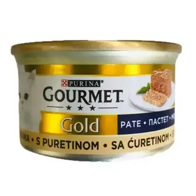 کنسرو غذای گربه گورمت مدل Gourmet Turkey طعم بوقلمون وزن 85 گرم