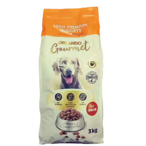 غذای خشک سگ اورلاندو Orlando Adult Dog Gourmet Chicken وزن 3 کیلوگرم